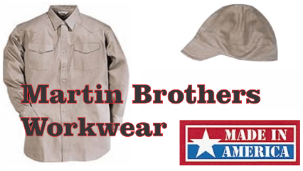 eshop at Martin Brothers Workwear's web store for American Made products